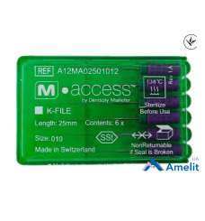 Інструмент ручний K-File M-Access №10 (Dentsply Maillefer), 6 шт./пак.